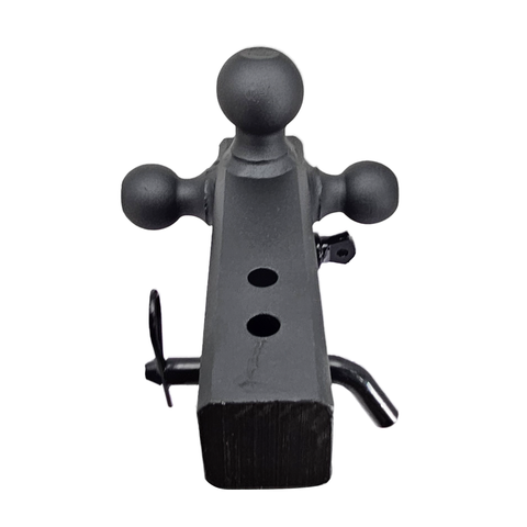 The Captain 4 in 1 - Patriot Hitches 4-Way 3-Ball Mount for 2-1/2" Hitches - The Captain - 30K - Black Gloss Accent
