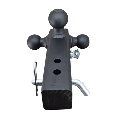 The Captain 4 in 1 - Patriot Hitches 4-Way 3-Ball Mount for 2-1/2" Hitches - The Captain - 30K - Silver Accent