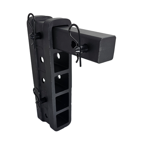 The Major - Patriot Hitches Adjustable Drop/Rise Hitch Stacked Receivers for 2" Hitches - 10" Drop/Rise – 25k - Black Gloss Accent