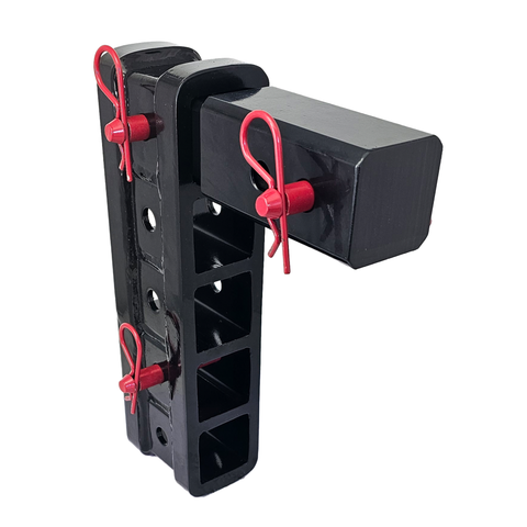 The Major - Patriot Hitches 4-Way 3-Ball Mount for 2-1/2" Hitches - The Major - 30K - Red Accent (Black Gloss)