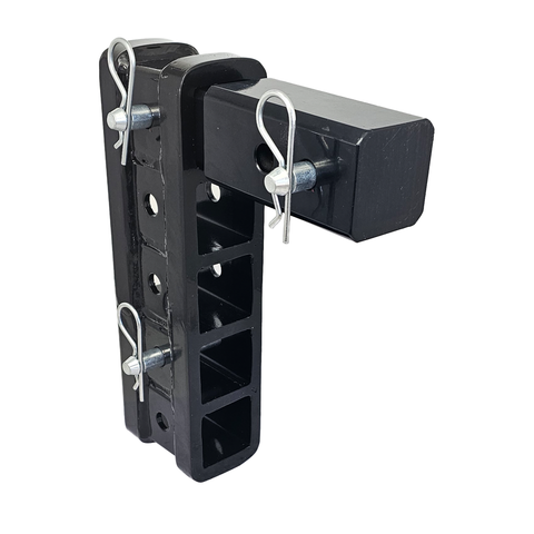 The Major - Patriot Hitches 4-Way 3-Ball Mount for 2-1/2" Hitches - The Major - 30K - Silver Accent (Black Gloss)