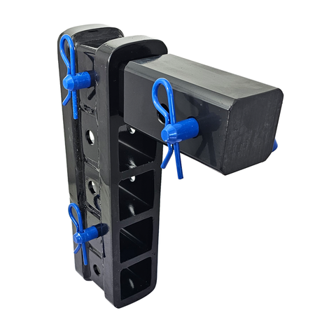 The Major - Patriot Hitches 4-Way 3-Ball Mount for 2-1/2" Hitches - The Major - 30K - Blue Accent (Black Gloss)
