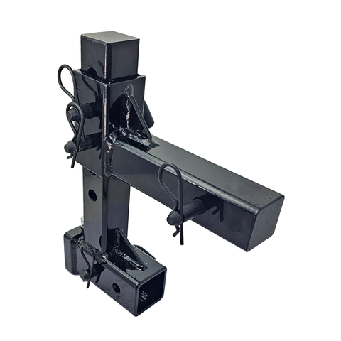 The General Heavy Duty - Patriot Hitches 2" Adjustable Drop Hitch Adapter - 11" Rise/Drop - 10K - Black Texture Accent (Black Gloss)