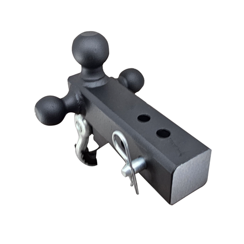 The Captain 4 in 1 - Patriot Hitches 4-Way 3-Ball Mount for 2-1/2" Hitches - The Captain - 30K - Silver Accent