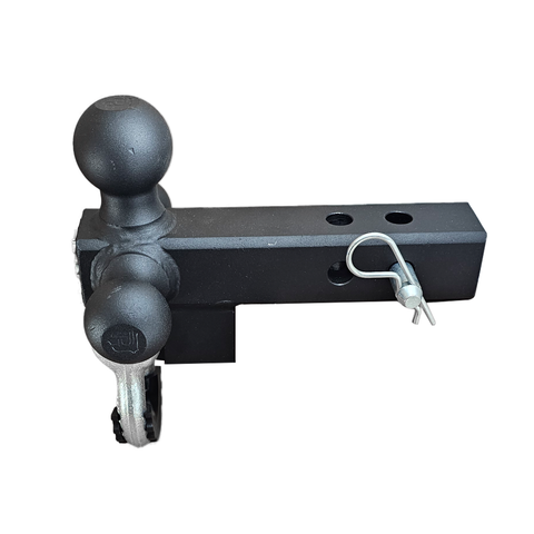 The Captain 4 in 1 - Patriot Hitches 4-Way 3-Ball Mount for 2" Hitches - The Captain - 30K - Silver Accent