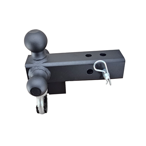 The Captain 4 in 1 - Patriot Hitches 4-Way 3-Ball Mount for 2-1/2" Hitches - The Captain - 30K - Silver Accent