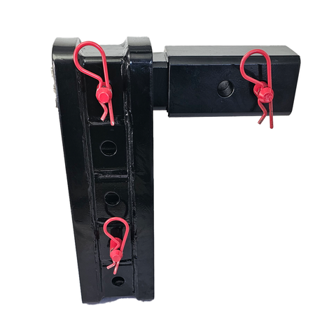 The Major - Patriot Hitches 4-Way 3-Ball Mount for 2-1/2" Hitches - The Major - 30K - Red Accent (Black Gloss)