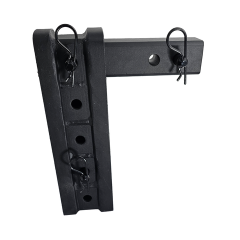 The Major - Patriot Hitches Adjustable Drop/Rise Hitch Stacked Receivers for 2" Hitches - 10" Drop/Rise – 25k - Black Gloss Accent