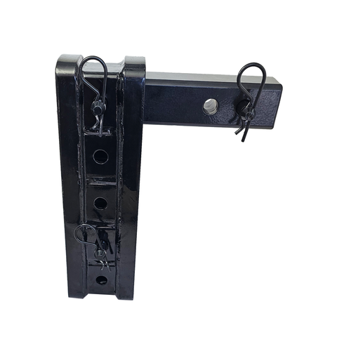 The Major - Patriot Hitches Adjustable Drop/Rise Hitch Stacked Receivers for 2" Hitches - 10" Drop/Rise – 25k - Black Gloss Accent (Black Gloss)