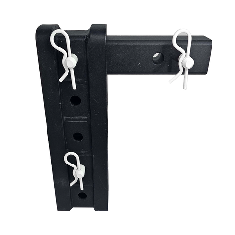 The Major - Patriot Hitches Adjustable Drop/Rise Hitch Stacked Receivers for 2" Hitches - 10" Drop/Rise – 25k - White Accent