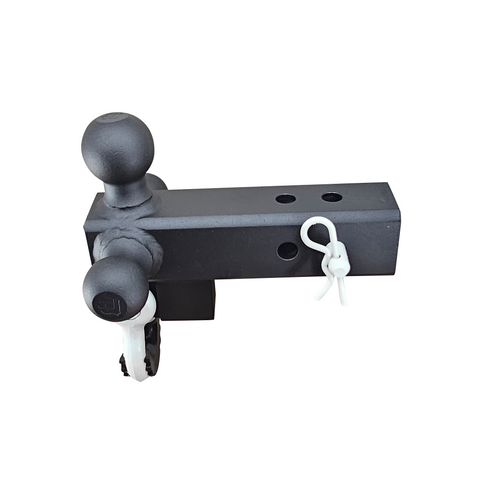 The Captain 4 in 1 - Patriot Hitches 4-Way 3-Ball Mount for 2-1/2" Hitches - The Captain - 30K - White Accent