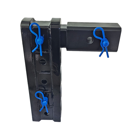 The Major - Patriot Hitches 4-Way 3-Ball Mount for 2-1/2" Hitches - The Major - 30K - Blue Accent (Black Gloss)