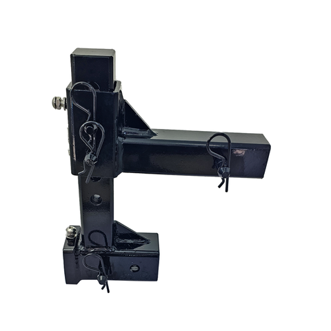 The General Heavy Duty - Patriot Hitches 2" Adjustable Drop Hitch Adapter - 11" Rise/Drop - 10K - Black Gloss Accent (Black Gloss)