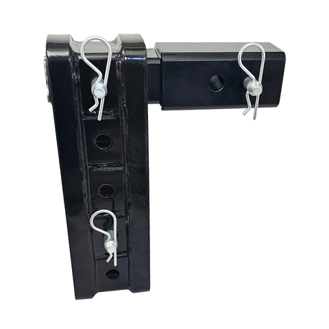 The Major - Patriot Hitches 4-Way 3-Ball Mount for 2-1/2" Hitches - The Major - 30K - Silver Accent (Black Gloss)