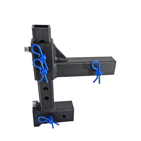 The General Normal Duty - Patriot Hitches 2" Adjustable Drop Hitch Adapter - 11" Rise/Drop - 7K - Blue Accent
