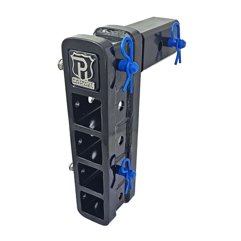 The Major - Patriot Hitches 4-Way 3-Ball Mount for 2-1/2" Hitches - The Major - 30K - Blue Accent (Black Gloss)