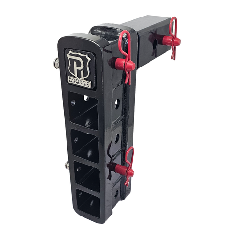 The Major - Patriot Hitches 4-Way 3-Ball Mount for 2-1/2" Hitches - The Major - 30K - Red Accent (Black Gloss)