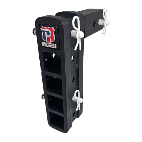 The Major - Patriot Hitches 4-Way 3-Ball Mount for 2-1/2" Hitches - The Major - 30K - White Accent