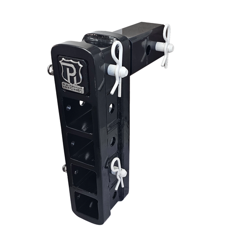 The Major - Patriot Hitches 4-Way 3-Ball Mount for 2-1/2" Hitches - The Major - 30K - White Accent (Black Gloss)