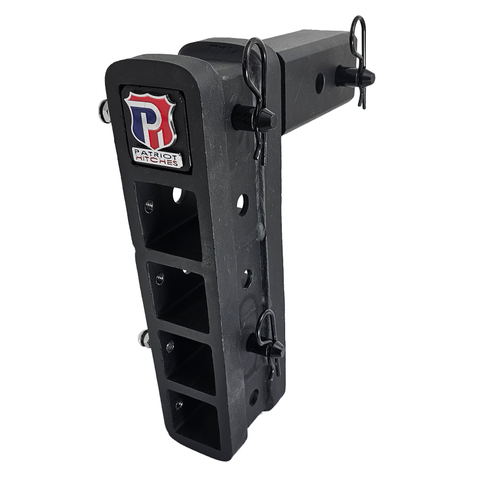 The Major - Patriot Hitches 4-Way 3-Ball Mount for 2-1/2" Hitches - The Major - 30K - Black Gloss Accent
