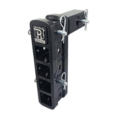 The Major - Patriot Hitches 4-Way 3-Ball Mount for 2-1/2" Hitches - The Major - 30K - Silver Accent (Black Gloss)