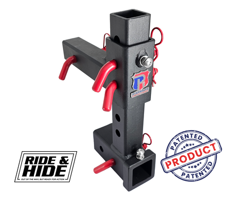 The General Heavy Duty - 2" Adjustable Drop Hitch Adapter - 11" Rise/Drop - 10K - Silver Accent