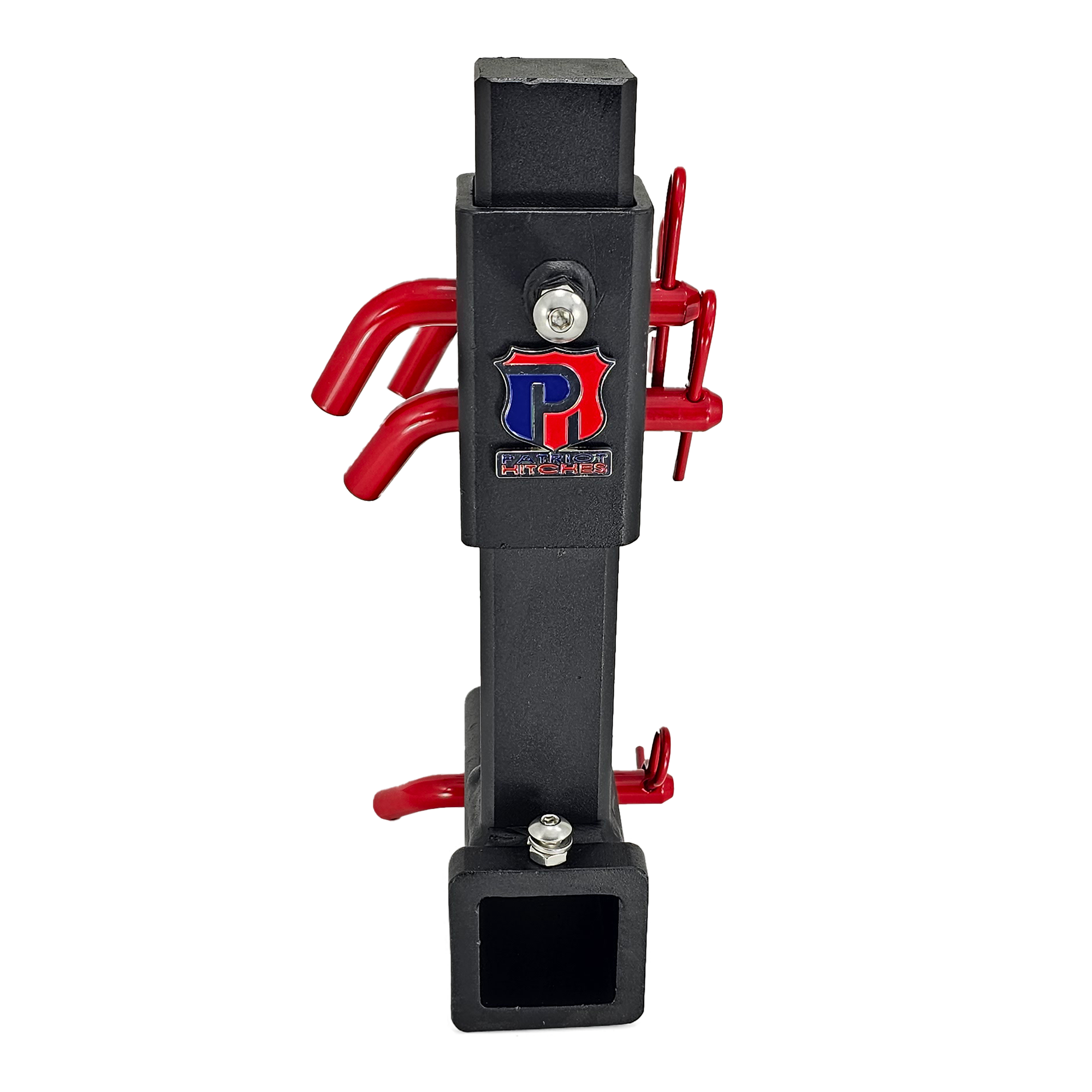 The General Heavy Duty - 2" Adjustable Drop Hitch Adapter - 11" Rise/Drop - 10K - Red Accent