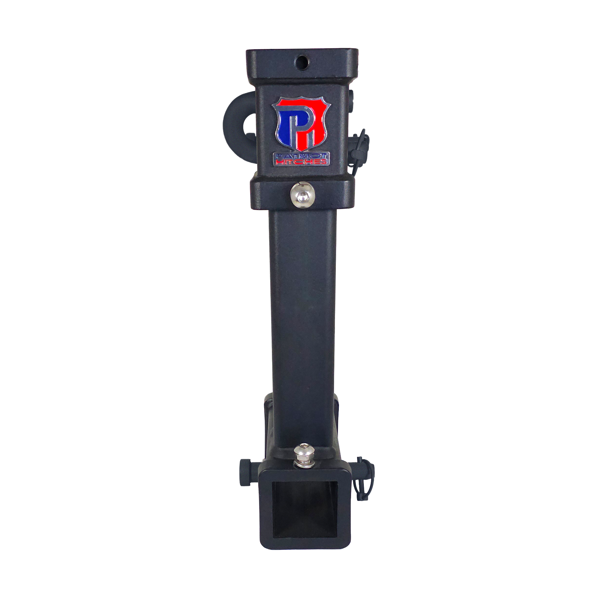 The General Heavy Duty - 2" Adjustable Drop Hitch Adapter - 11" Rise/Drop - 12.5K - Black Texture Accent