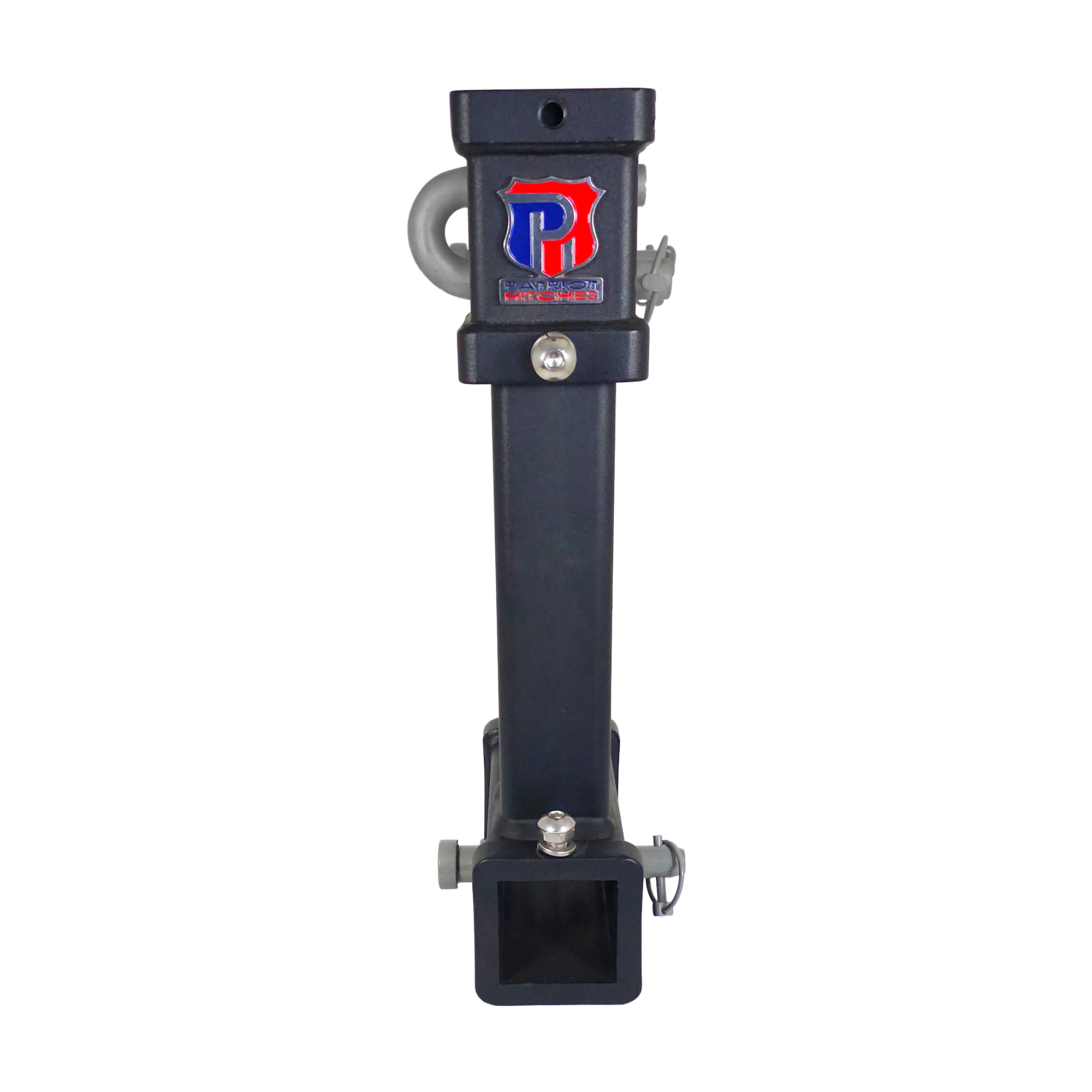 The General Heavy Duty - 2" Adjustable Drop Hitch Adapter - 11" Rise/Drop - 12.5K - Ceramic Gray Accent