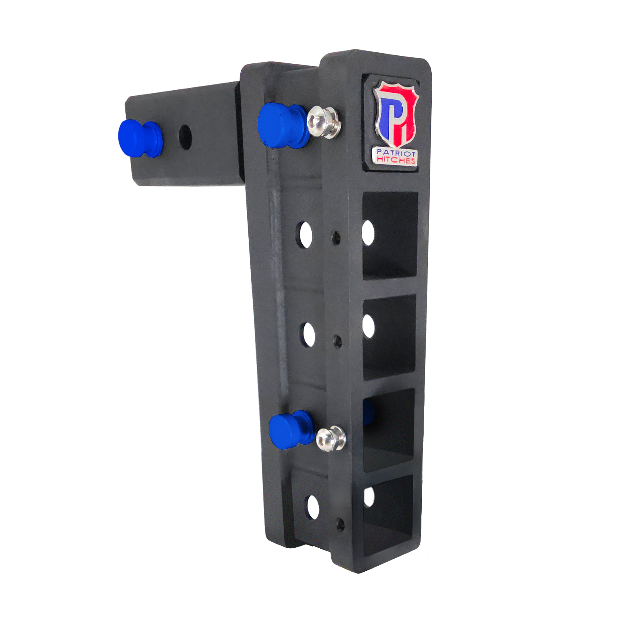 The Major - Patriot Hitches 4-Way 3-Ball Mount for 2-1/2" Hitches - The Major - 30K - Blue Accent