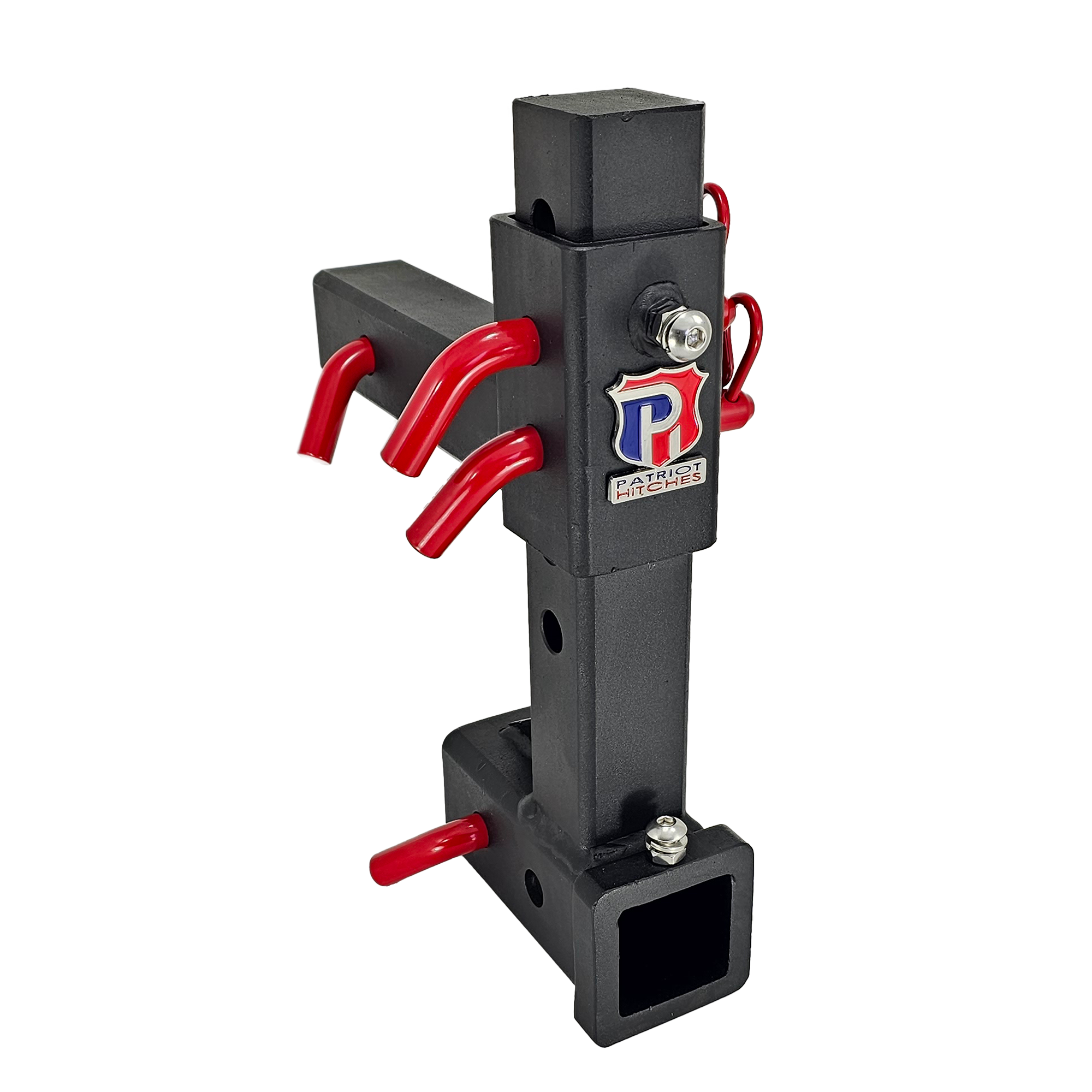 The General Heavy Duty - 2" Adjustable Drop Hitch Adapter - 11" Rise/Drop - 10K - Silver Accent