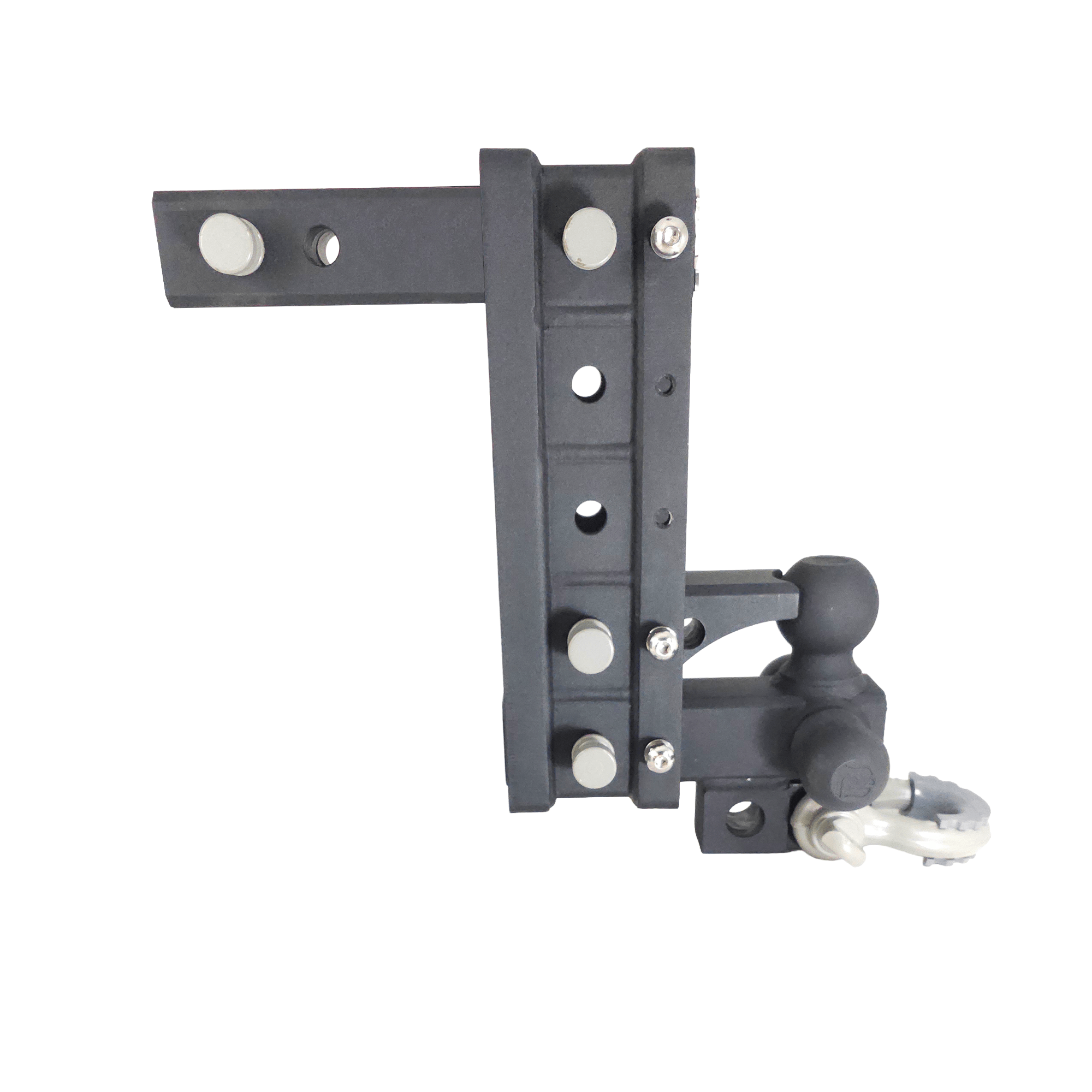 The Patriot - 10-Way+ 3-Ball Mount w/ Adjustable Stacked Receivers - 2" Hitch – 30K – Ceramic Gray Accent