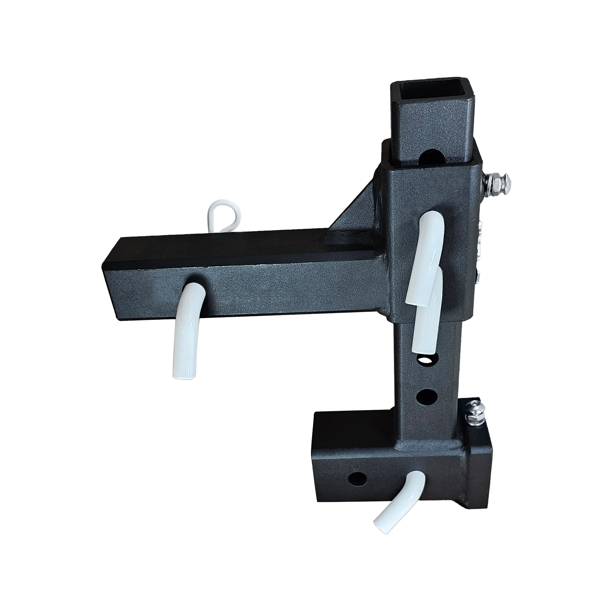 The General Normal Duty - 2" Adjustable Drop Hitch Adapter - 11" Rise/Drop - 7K - White Accent