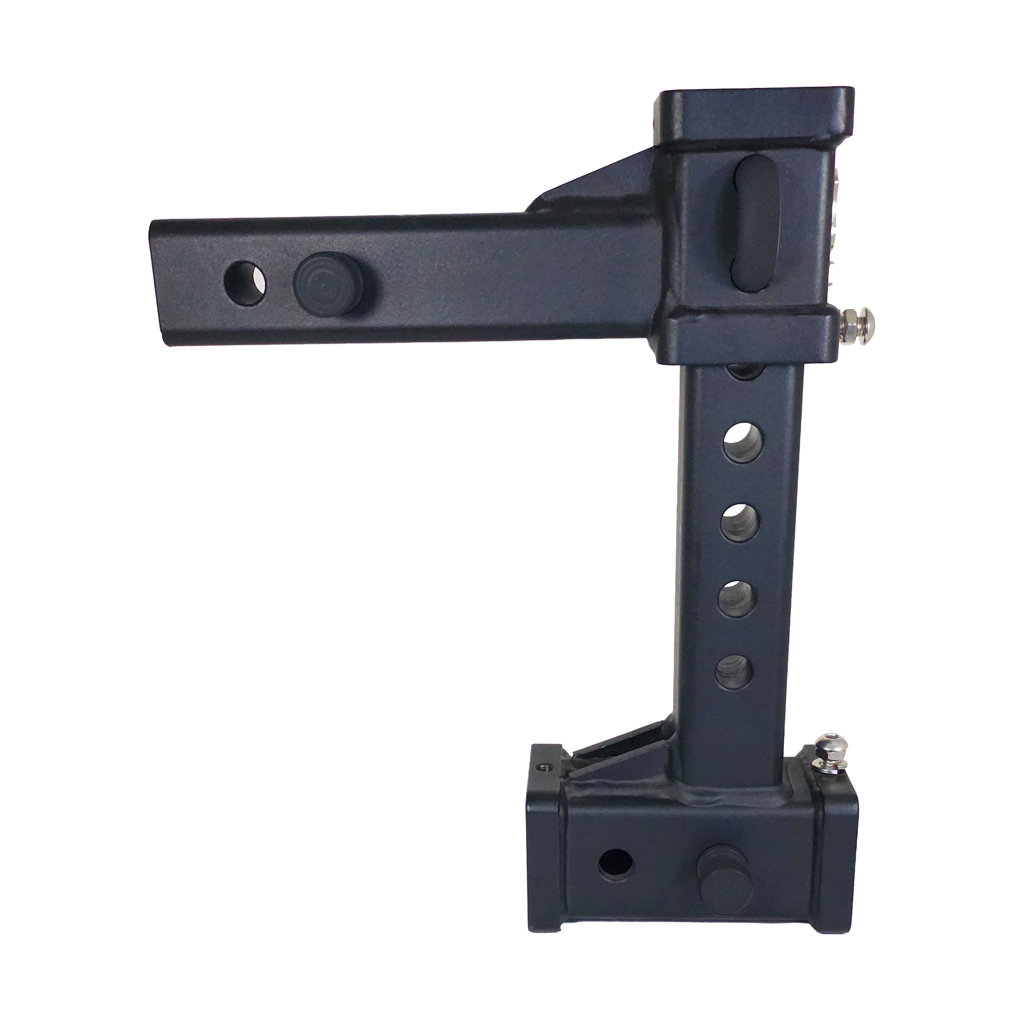 The General Heavy Duty - 2" Adjustable Drop Hitch Adapter - 11" Rise/Drop - 12.5K - Black Texture Accent