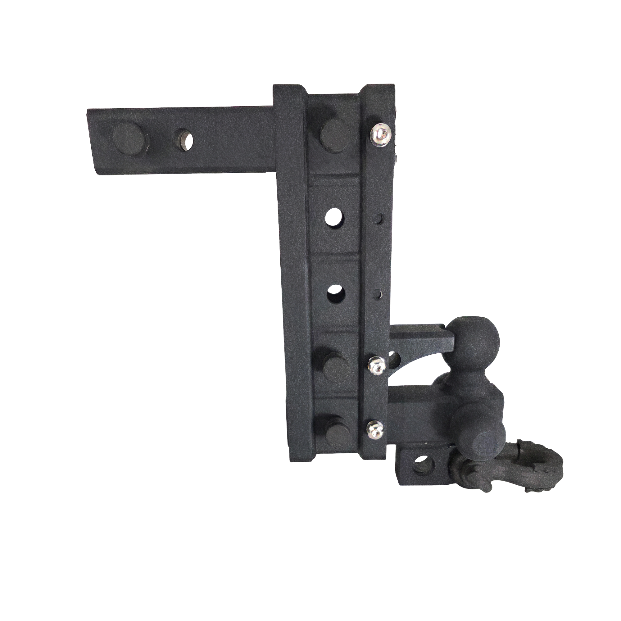 The Patriot - 10-Way+ 3-Ball Mount w/ Adjustable Stacked Receivers - 2" Hitch – 30K – Texture Accent
