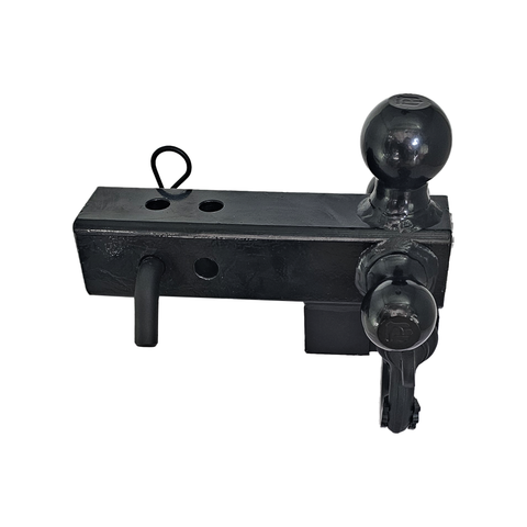 Patriot Hitches 4-Way 3-Ball Mount for 2-1/2" Hitches - The Captain - 30K - Black Texture Accent (Black Gloss)