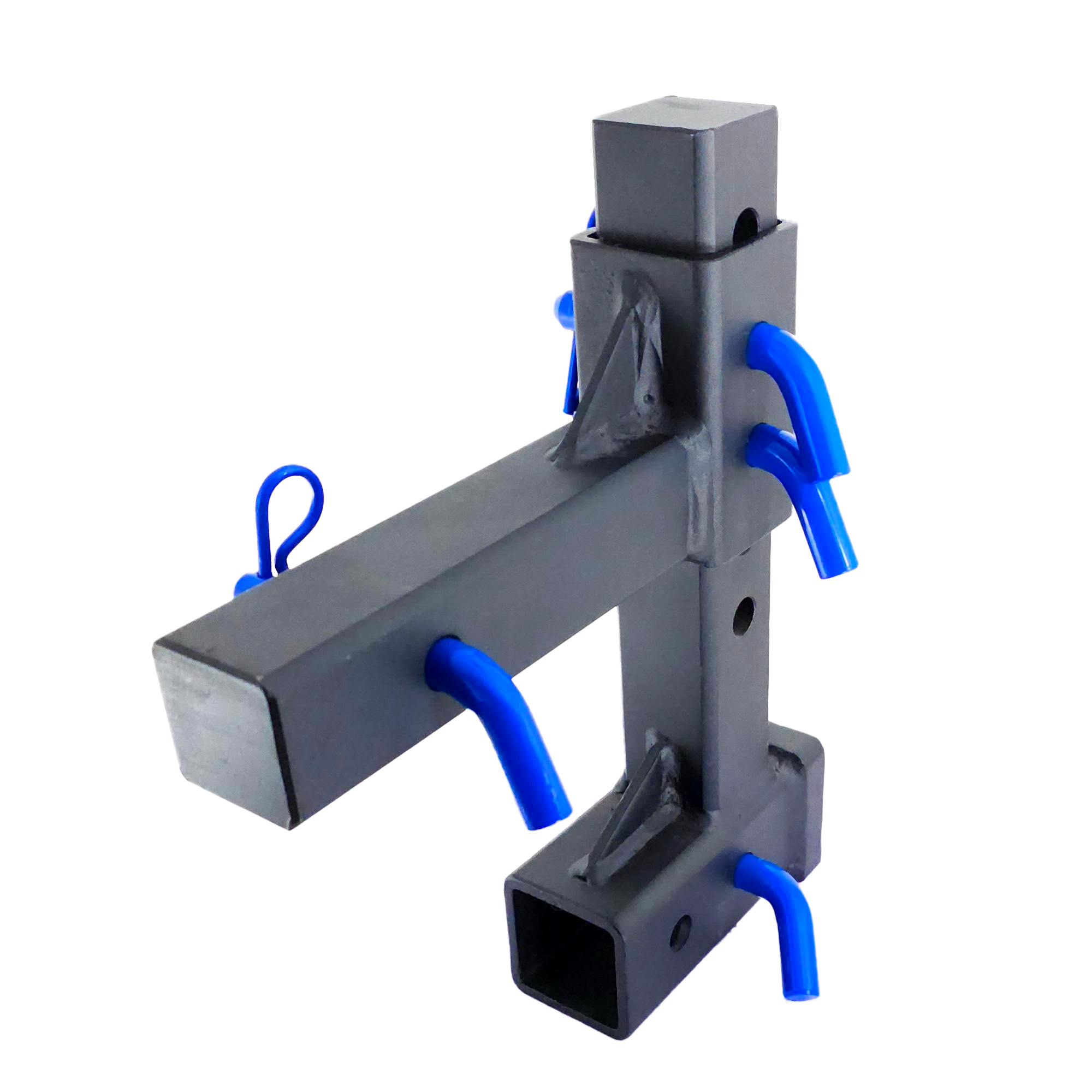 The General Heavy Duty - 2" Adjustable Drop Hitch Adapter - 11" Rise/Drop - 10K - Blue Accent