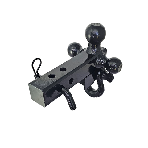 Patriot Hitches 4-Way 3-Ball Mount for 2" Hitches - The Captain - 30K - Black Gloss Accent (Black Gloss)