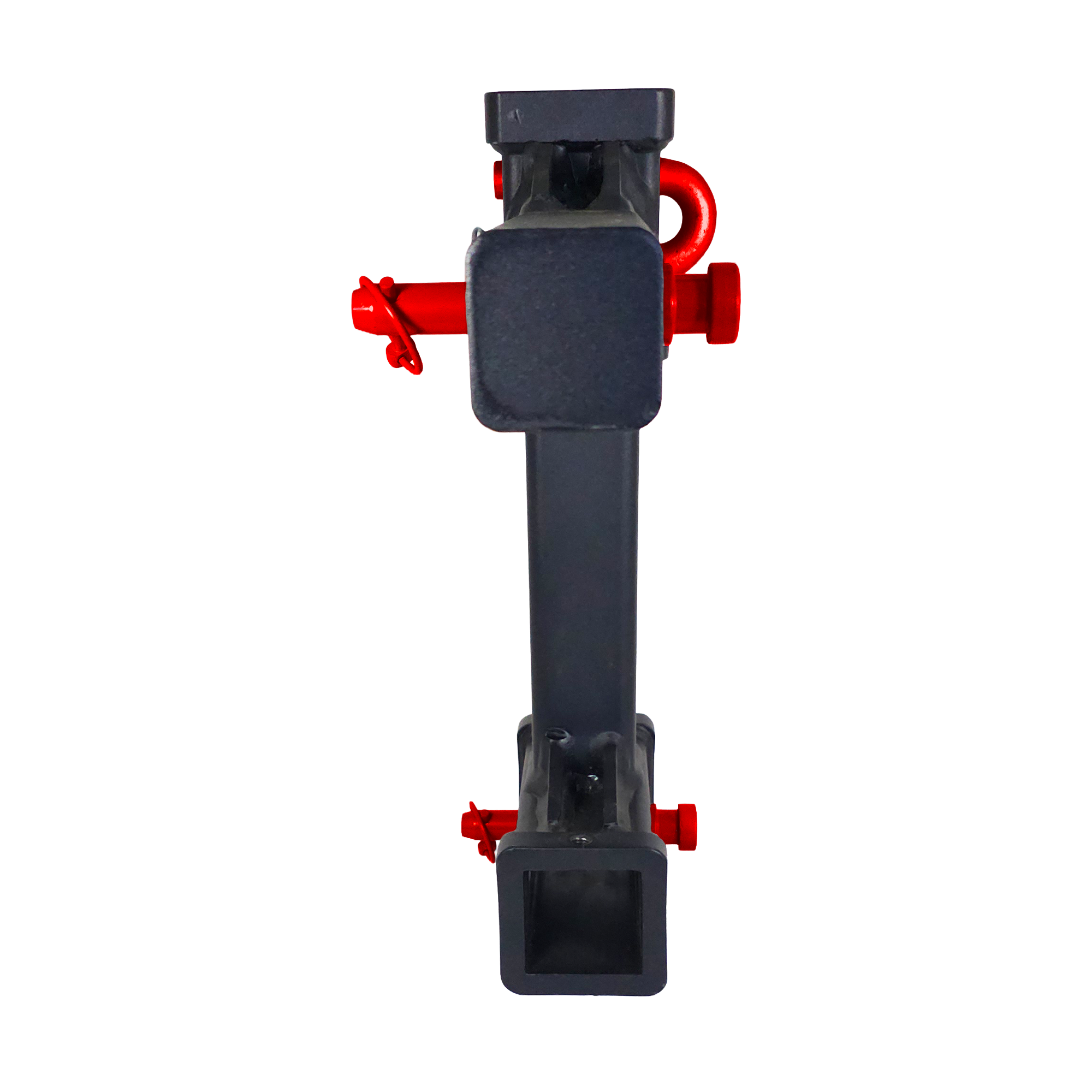 The General Heavy Duty - 2" Adjustable Drop Hitch Adapter - 11" Rise/Drop - 12.5K - Red Accent