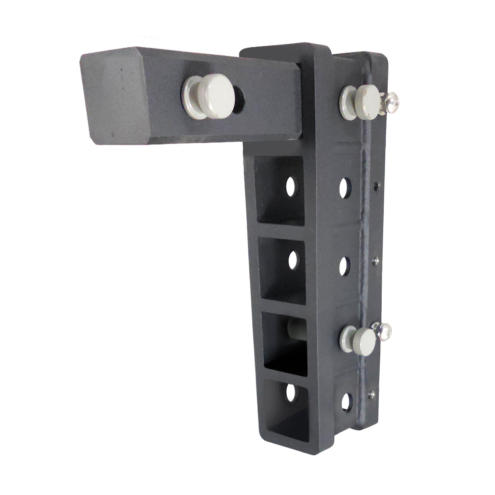 The Major - Patriot Hitches Adjustable Drop/Rise Hitch Stacked Receivers for 2" Hitches - 10" Drop/Rise – 30K - Ceramic Gray Accent