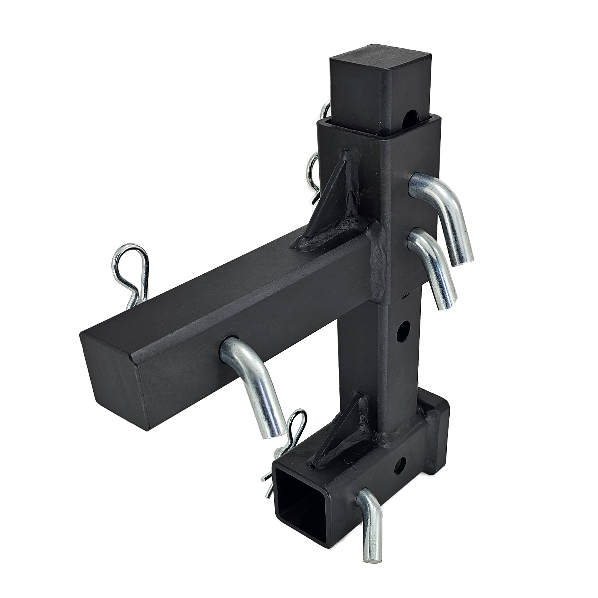 The General Heavy Duty - 2" Adjustable Drop Hitch Adapter - 11" Rise/Drop - 10K - Silver Accent
