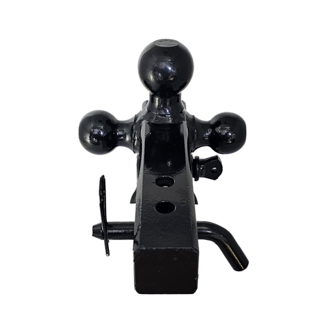 Patriot Hitches 4-Way 3-Ball Mount for 2" Hitches - The Captain - 30K - Black Gloss Accent (Black Gloss)