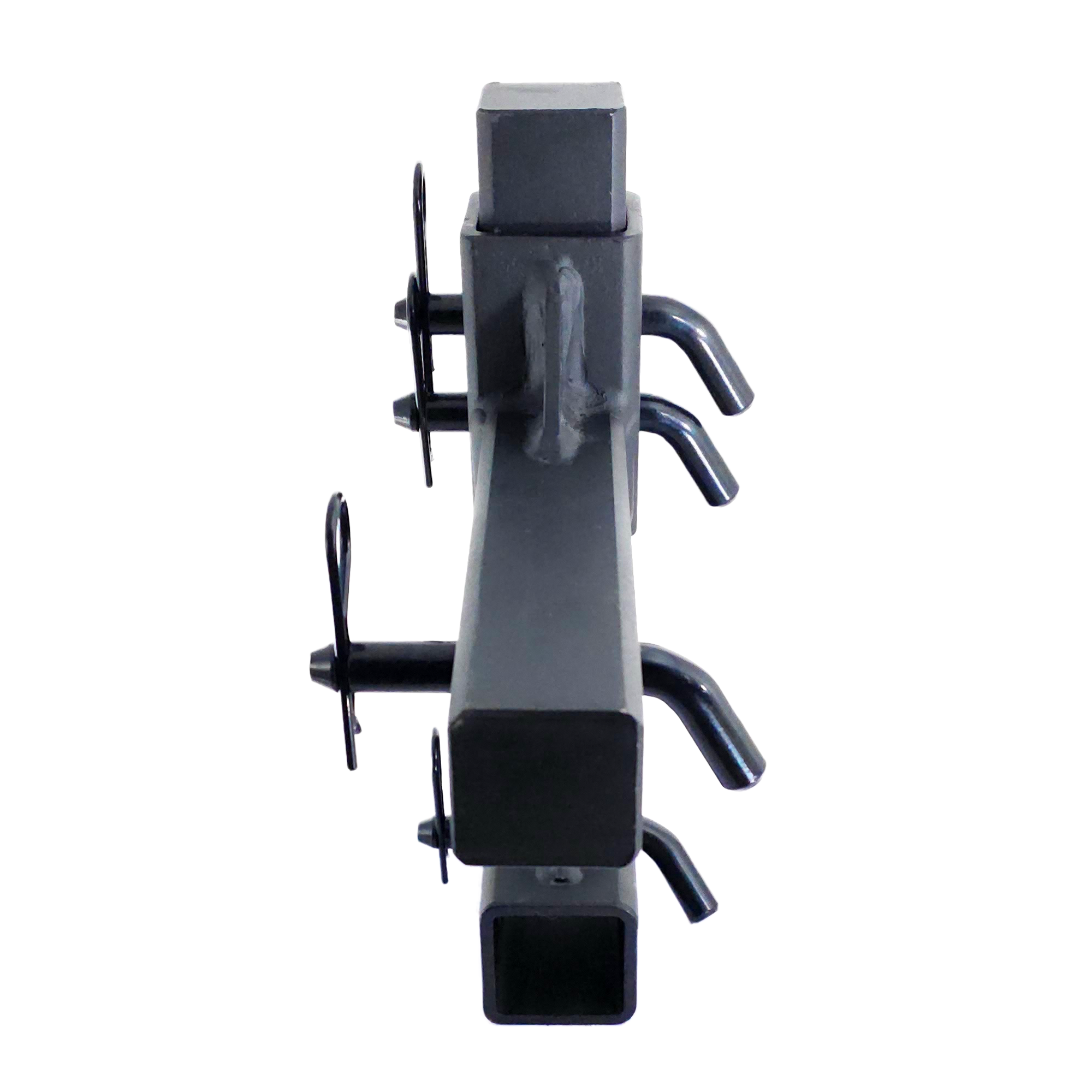 The General Heavy Duty - 2" Adjustable Drop Hitch Adapter - 11" Rise/Drop - 10K - Black Gloss Accent