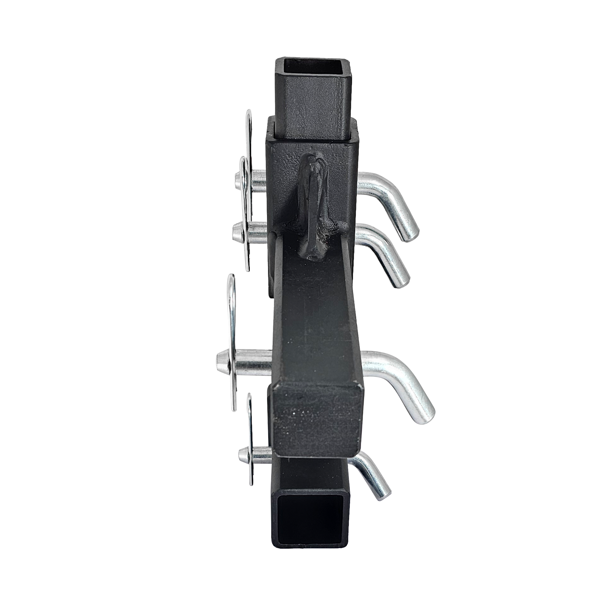 The General Normal Duty - 2" Adjustable Drop Hitch Adapter - 11" Rise/Drop - 7K - Silver Accent