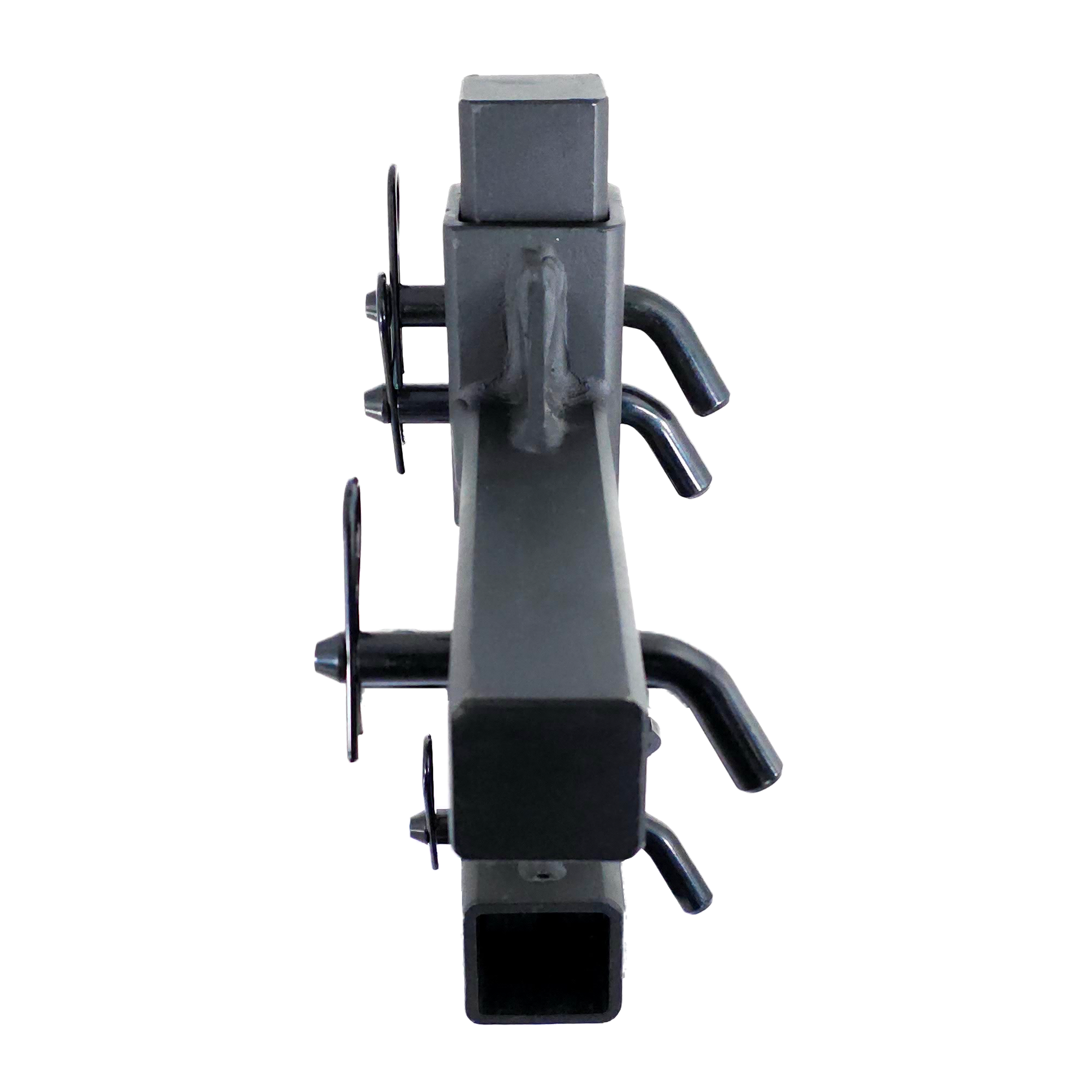 The Commander - Patriot Hitches 2" Adjustable Drop Hitch Adapter - 11" Rise/Drop - 10K w/ 4-Way 3-Ball Mount - Black Gloss Accent