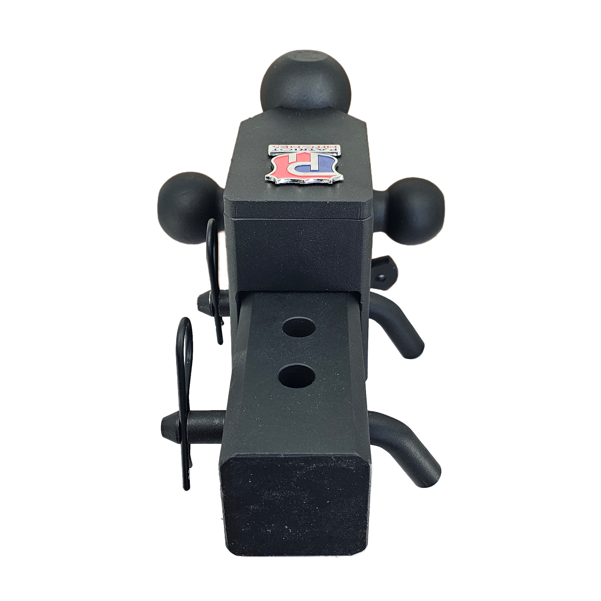 The Captain 5 in 1 - 5-Way 3-Ball Mount for 2-1/2" Hitches - 30K – Black Texture Accent