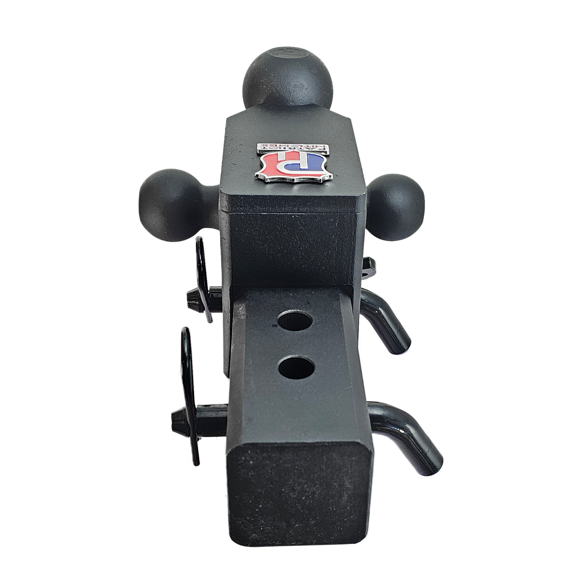 The Captain 5 in 1 - 5-Way 3-Ball Mount for 2-1/2" Hitches - 30K – Black Gloss Accent
