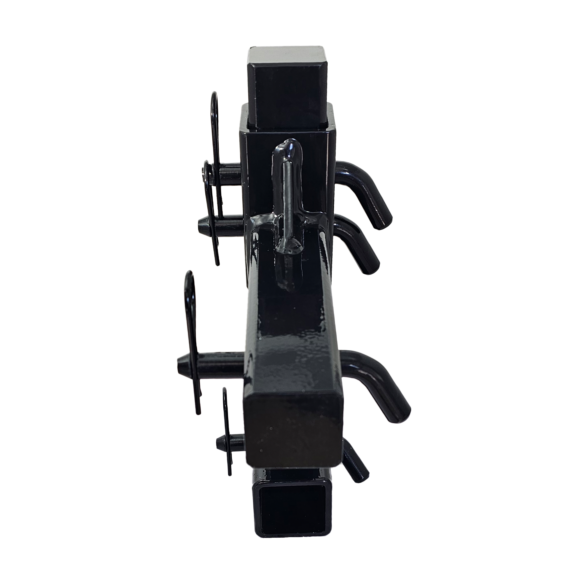 The General Heavy Duty - 2" Adjustable Drop Hitch Adapter - 11" Rise/Drop - 10K - Black Gloss Accent (Black Gloss)