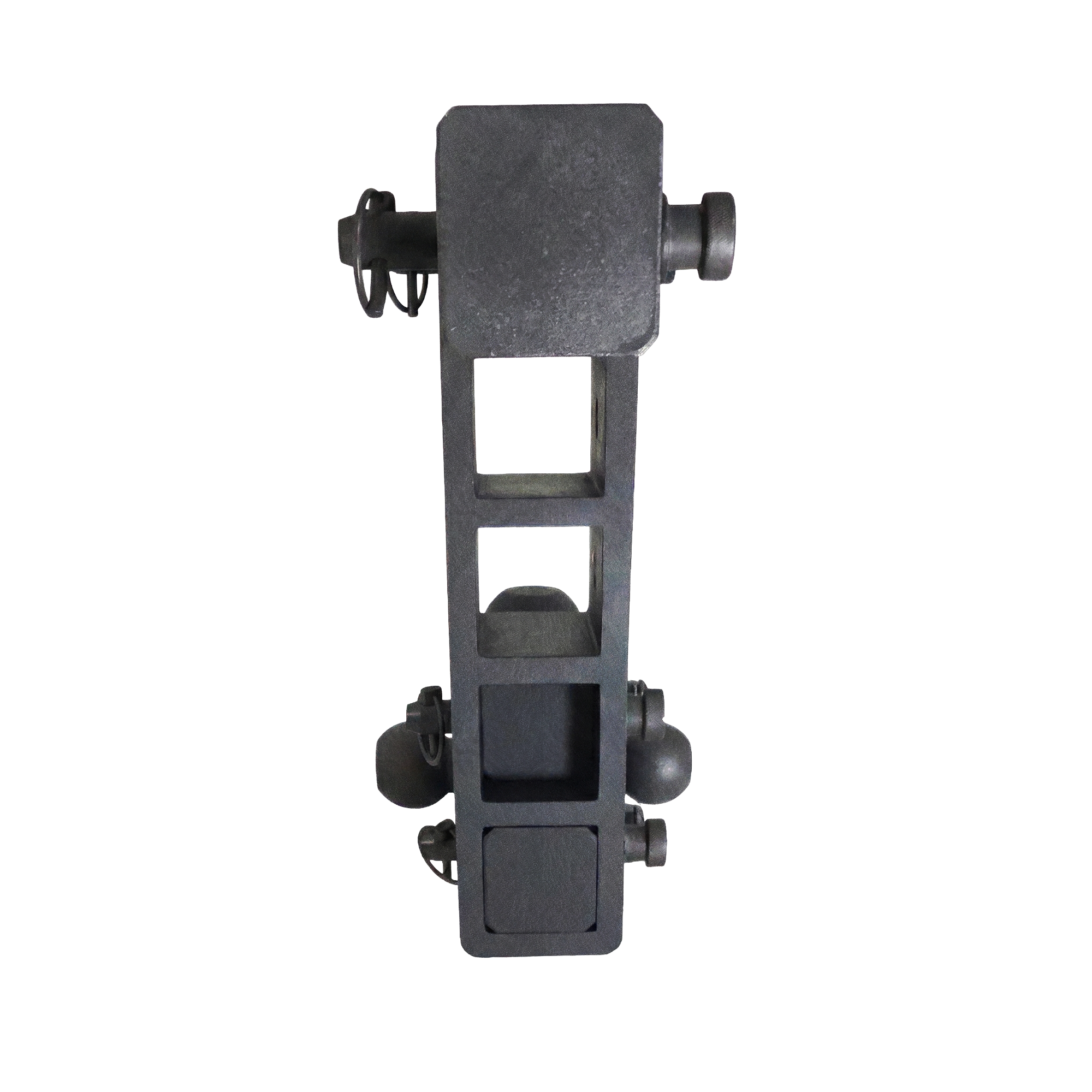 The Patriot - 10-Way+ 3-Ball Mount w/ Adjustable Stacked Receivers – 2-1/2" Hitch – 30K – Black Texture Accent