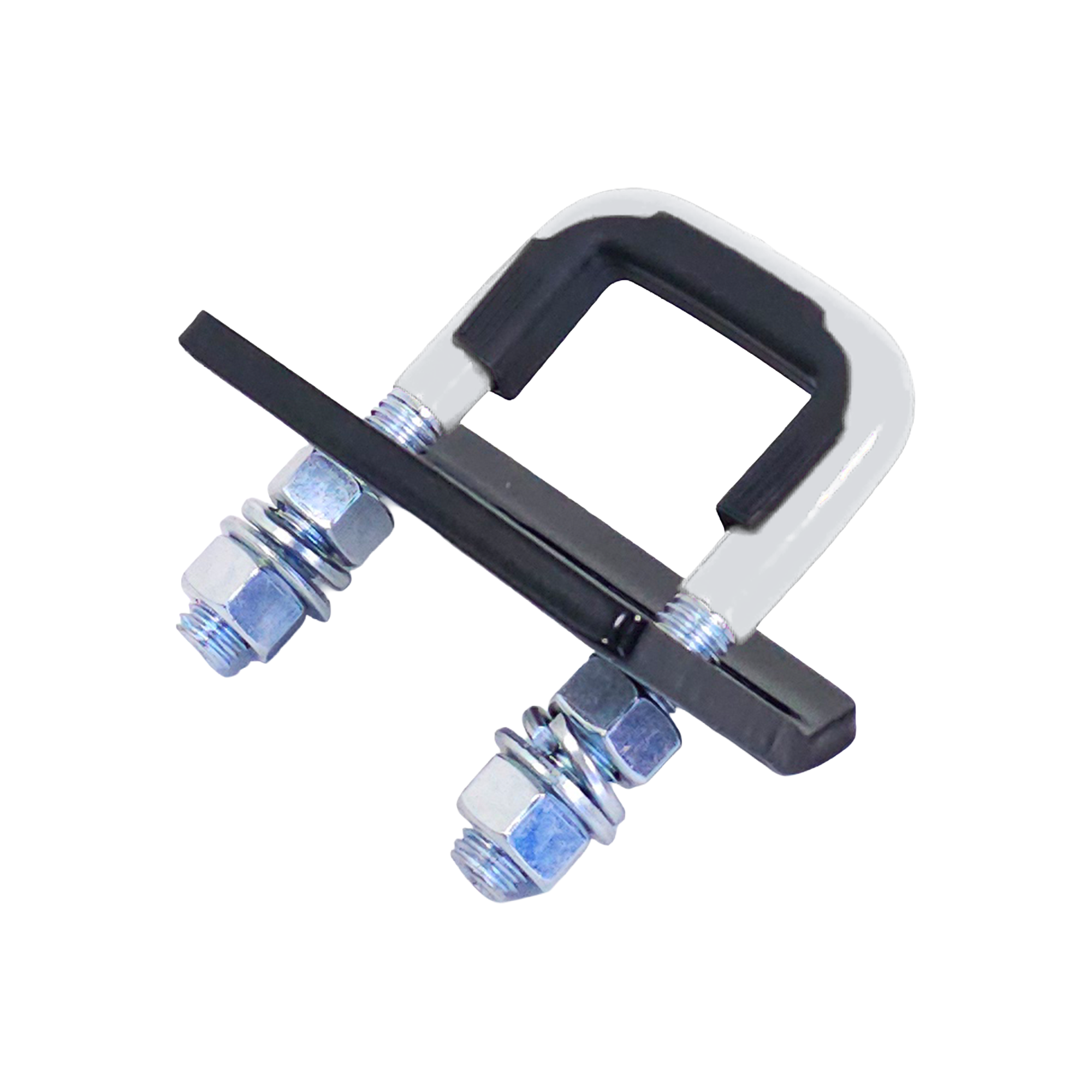 2" HITCH TIGHTENER ACCESSORY “Secure. Stabilize.” Deter Theft (White)
